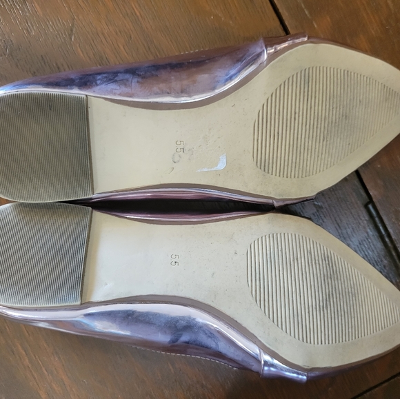 Guess Womens Pink Metalic Flats - Picture 5 of 6